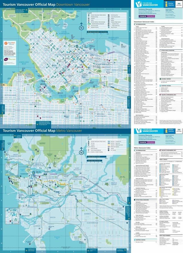 Mapa de la ciudad de Vancouver